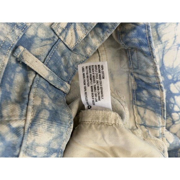 Rachel Comey x Target High Rise Crop Jeans Size 6 Blue Tie Dye Marbled Denim - Picture 8 of 14